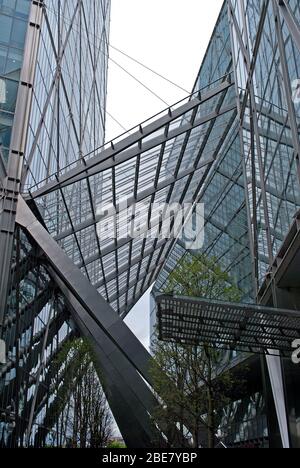 Architecture 2000S Steel Glass Broadgate Tower, 201 Bishopsgate, City of London EC2 par SOM Banque D'Images