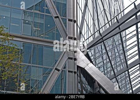 Architecture 2000S Steel Glass Broadgate Tower, 201 Bishopsgate, City of London EC2 par SOM Banque D'Images