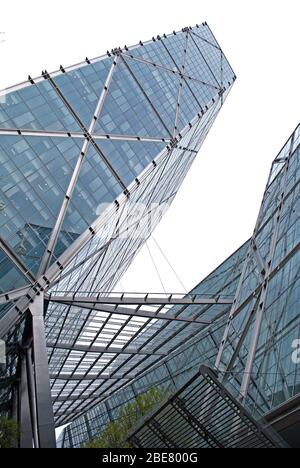 Architecture 2000S Steel Glass Broadgate Tower, 201 Bishopsgate, City of London EC2 par SOM Banque D'Images