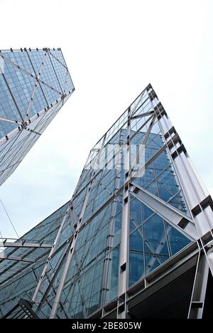 Architecture 2000S Steel Glass Broadgate Tower, 201 Bishopsgate, City of London EC2 par SOM Banque D'Images