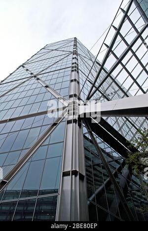 Architecture 2000S Steel Glass Broadgate Tower, 201 Bishopsgate, City of London EC2 par SOM Banque D'Images