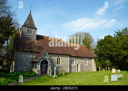 Église de St Mary et St Nicholas, Saunderton, Buckinghamshire, Royaume-Uni Banque D'Images