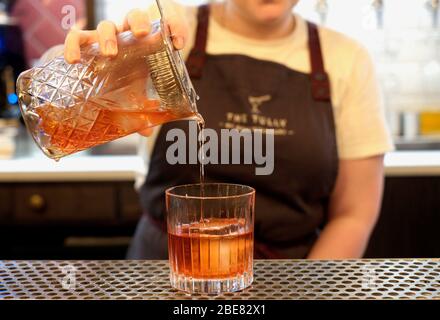 Negroni au Grandtully Hotel dans le Perthshire Banque D'Images