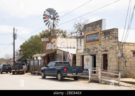 bandera affirme être la capitale de la cowboy du texas dans le pays de colline du texas Banque D'Images