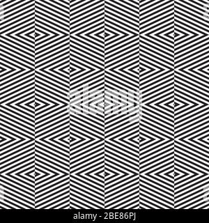 Motif géométrique en diagonale à chevrons alternant sans couture et abstrait Illustration de Vecteur