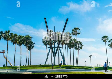 venise, californie, états-unis. 05-23-17: Plage de Venise le jour ensoleillé. Banque D'Images