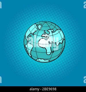 planète terre, symbole international Illustration de Vecteur