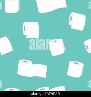 Rouleau de papier toilette illustration vectorielle à motif transparent EPS10 Illustration de Vecteur