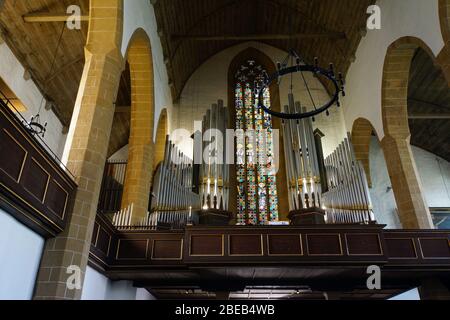 Orgel in der Kirche des Augustinerkloster, Erfurt, Thüringen, Allemagne Banque D'Images