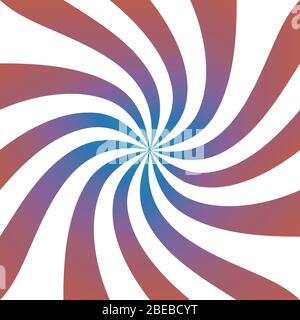 Arrière-plan vectoriel en spirale coloré abstrait. Illustration de turbulence colorée Illustration de Vecteur