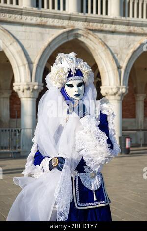 Carnaval de Venise, mascarade personnes, 2019 Banque D'Images