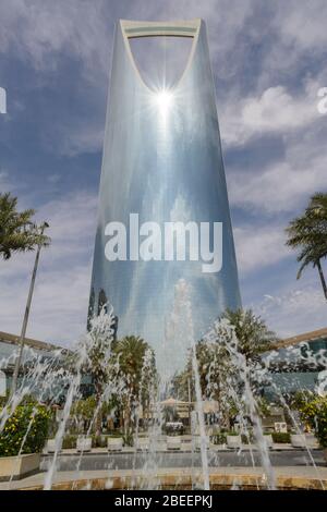 Riyad, Arabie Saoudite. La KingdomTower / Centre Banque D'Images