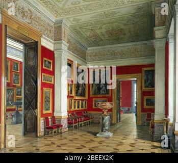 Hau. Intérieur du nouvel Hermitage. L'étude de l'école flamande. Banque D'Images