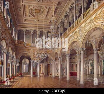 Hau. Intérieur du petit Hermitage. La salle du Pavillon. 1864. Banque D'Images