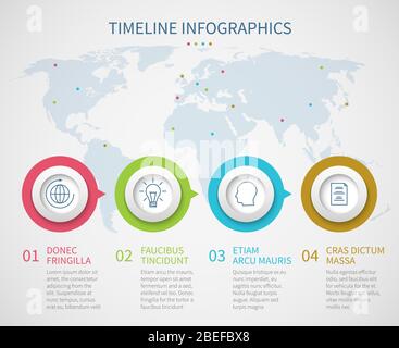 Calendrier des graphiques avec étapes du processus. Modèle d'infographies du diagramme de progression du vecteur. Diagramme d'étape de progression, illustration infographie du flux de travail Illustration de Vecteur