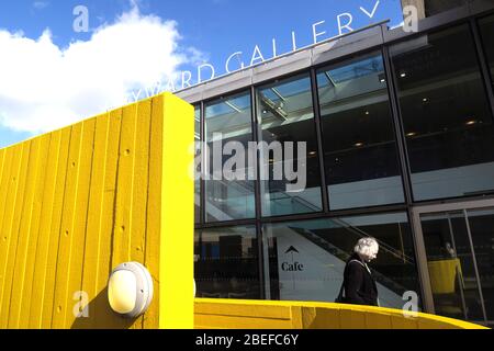 Entrée à la galerie Hayward sur Southbank à Londres Banque D'Images