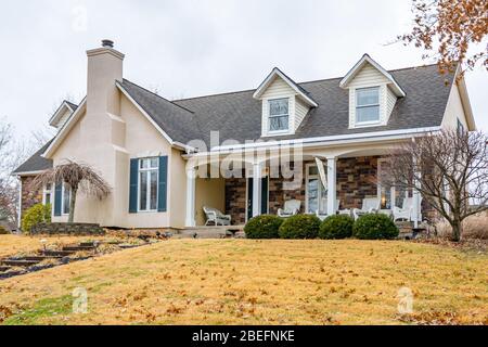 Maison de classe moyenne dans Midwest America' Banque D'Images