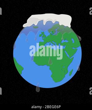 Le réchauffement climatique Banque D'Images