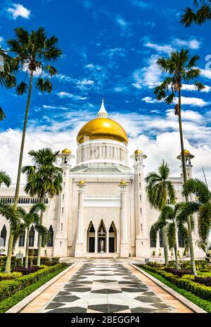 Mosquée Omar Ali Saifuddien à Bandar Seri Begawan, Brunei Banque D'Images