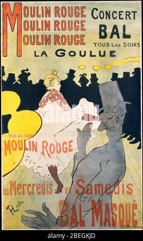 Henri de Toulouse-Lautrec, Moulin Rouge - la Goulue, 1891 - le Banque D'Images