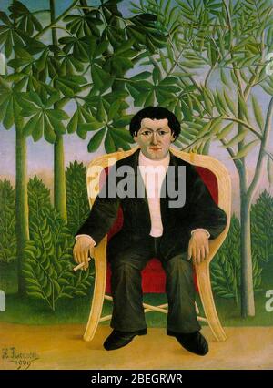 Henri Rousseau - Portrait de Joseph Brummer. Banque D'Images