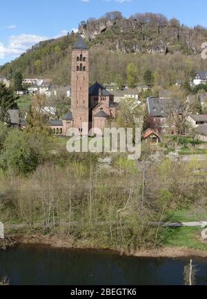 evangische Erlöserkirche mit Munterley, Gerolstein, Rheinland-Pfalz, Allemagne Banque D'Images