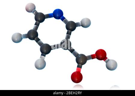 Vitamine B 3, modèle moléculaire Banque D'Images