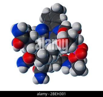 Cyanocobalamine, modèle moléculaire Banque D'Images