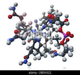 Cyanocobalamine, modèle moléculaire Banque D'Images