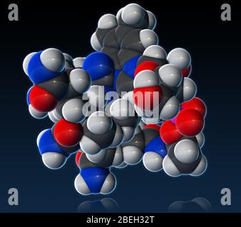 Cyanocobalamine, modèle moléculaire Banque D'Images