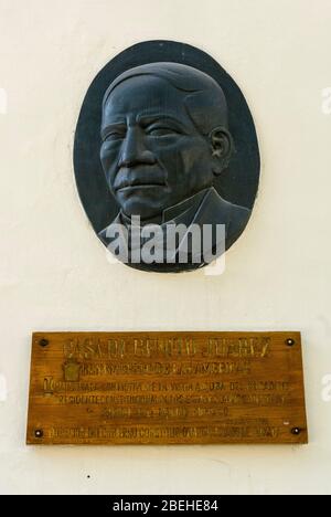 Détail de Casa de México Benito Juárez. La Habana. Cuba Banque D'Images