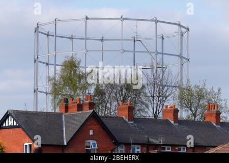 Gasometer à Crossgates, Leeds Banque D'Images