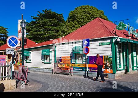 Magasin sur Front Street, Ville de Philipsburg, Saint-Martin, Antilles néerlandaises, Caraïbes Banque D'Images