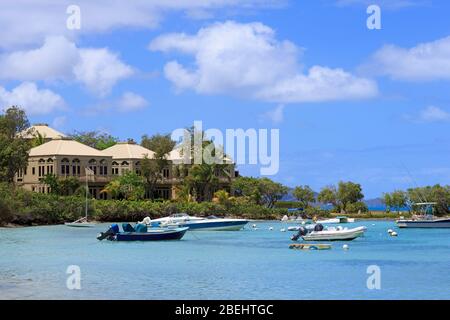 Cruz Bay, St. John, Îles Vierges américaines, Caraïbes Banque D'Images