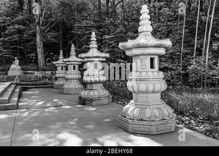 Temple du Bouddha canadien Wu Thai Shan Bethany Ontario Canada Banque D'Images