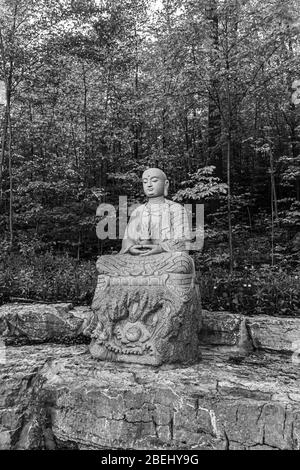 Temple du Bouddha canadien Wu Thai Shan Bethany Ontario Canada Banque D'Images