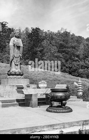 Temple du Bouddha canadien Wu Thai Shan Bethany Ontario Canada Banque D'Images