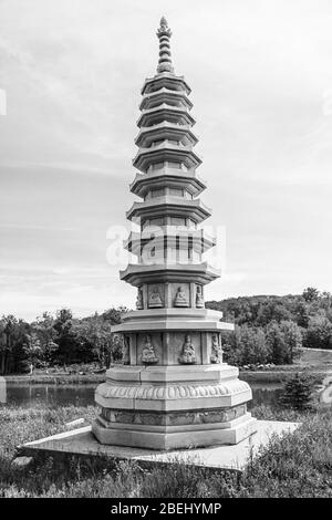 Temple du Bouddha canadien Wu Thai Shan Bethany Ontario Canada Banque D'Images