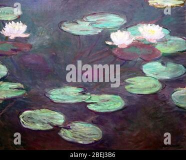 Lilas roses.1897-1899.par Claude Monet.(1840-1926) Oscar-Claude Monet Banque D'Images