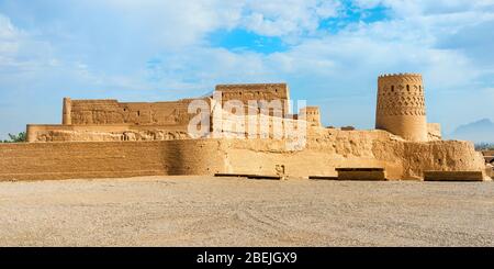 Narin Qal’eh, forteresse en briques de boue Meybod, province de Yazd, Iran, Asie Banque D'Images