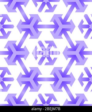 Motif géométrique abstrait sans couture avec flèches violettes. Arrière-plan vectoriel moderne Illustration de Vecteur