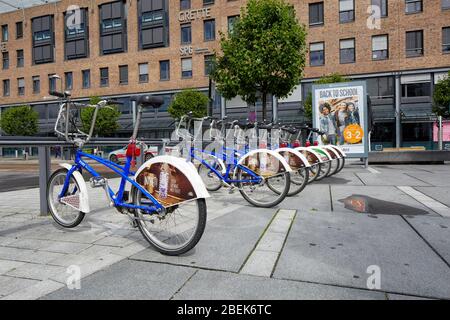 Programme de partage de vélos Bysykkel City vélos location de vélos à Oslo, Norvège, Europe Banque D'Images