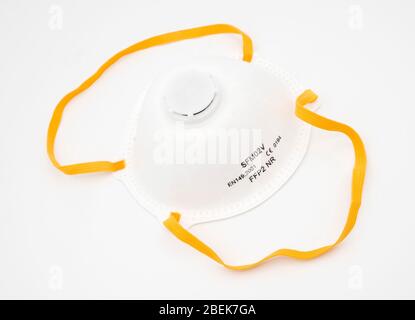 Masque respiratoire FFF 2 pour la protection contre les virus, les allergies, la poussière, le pollen et l'asthme Banque D'Images