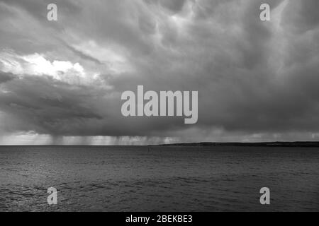 Tempête en mer, de Filey. Banque D'Images