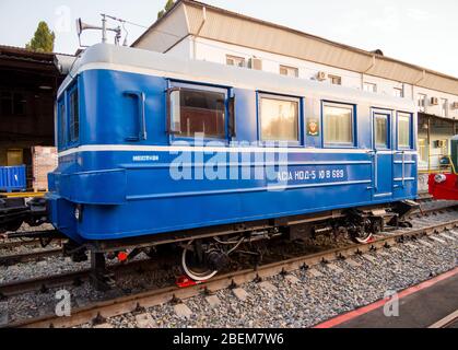 Voronezh, Russie - 29 août 2019: Rail AS-1 A, exposition rétro de matériel ferroviaire, Voronezh Banque D'Images