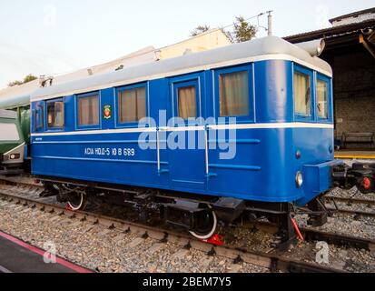 Voronezh, Russie - 29 août 2019: Autotrix type AC-1 A, exposition rétro de matériel ferroviaire, Voronezh Banque D'Images