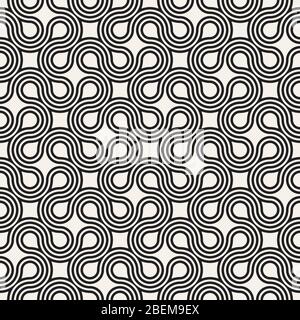 Seamless Vector motif de lignes d'entrelacement. Résumé fond stylé et moderne. Rayures géométriques répétés du design. Illustration de Vecteur