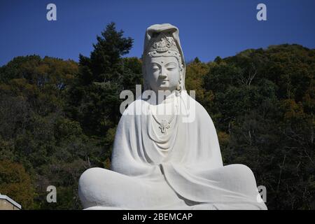 Kyoto. 14 avril 2020. KYOTO, JAPON - 14 AVRIL : sur cette photo, on voit le sanctuaire commémoratif Ryozen Kannon WW II à Kyoto, 14 avril 2020, préfecture de Kyoto, Japon. (Photo: Richard Atrero de Guzman/ AFLO) crédit: AFLO Co. Ltd./Alay Live News Banque D'Images