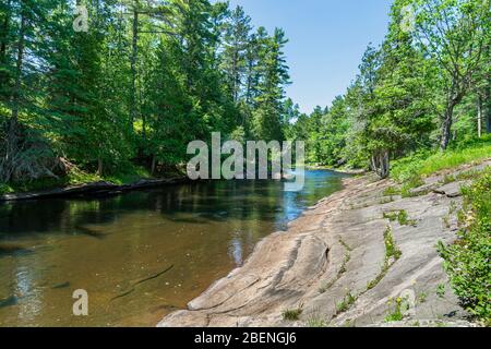 Parc provincial North Kawarthas Algonquin Highlands Ontario Canada en été Banque D'Images