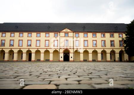 Voir sur le nouveau campus de l'université Siegen, NRW, Allemagne. Banque D'Images